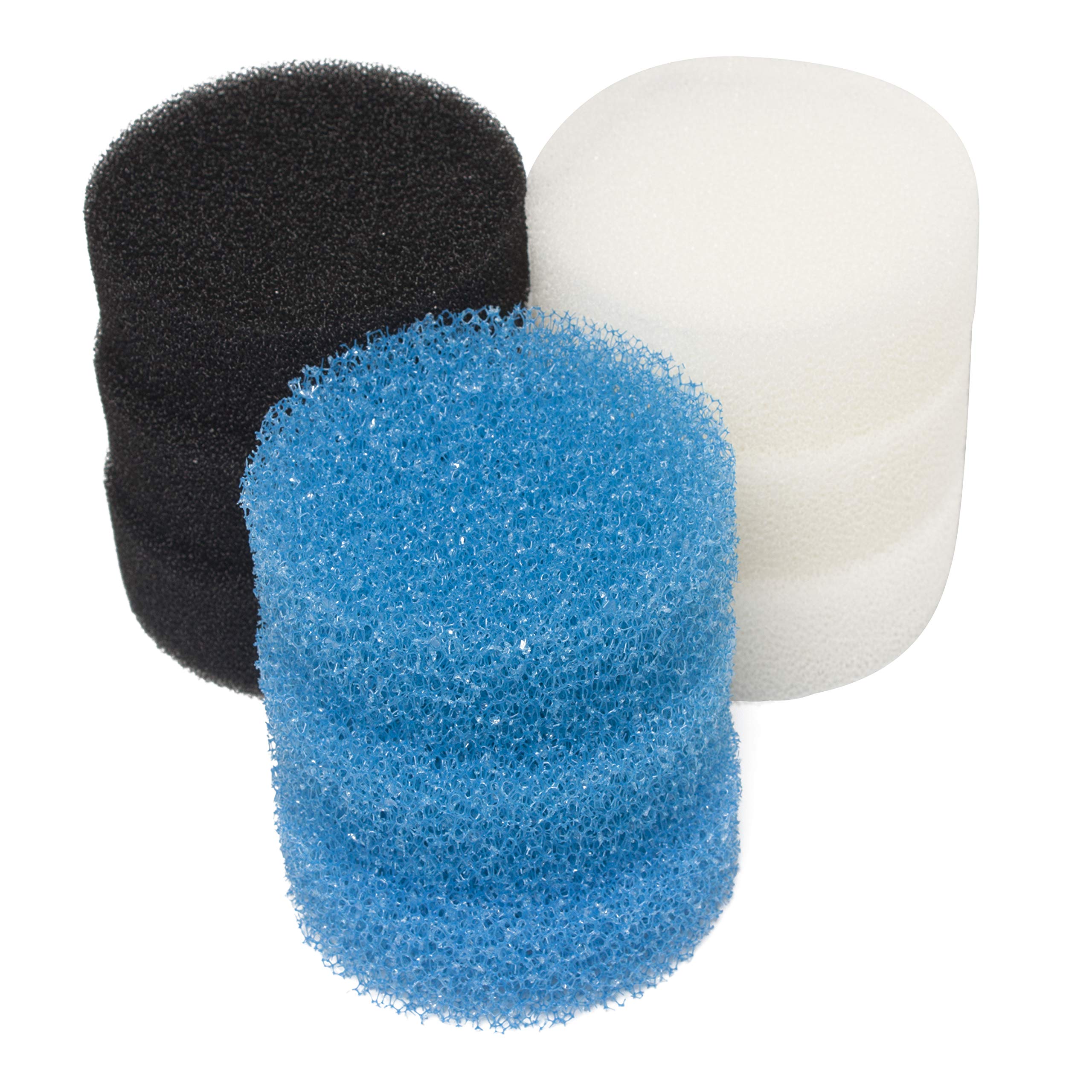 LTWHOME Replacement Foam Sets Fit for All Pond Solutions EF-BOOSTER Fish Tank Aquarium External Filter (Pack of 3 Sets)