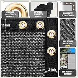 ColourTree 8' x 50' Black Fence Privacy Screen