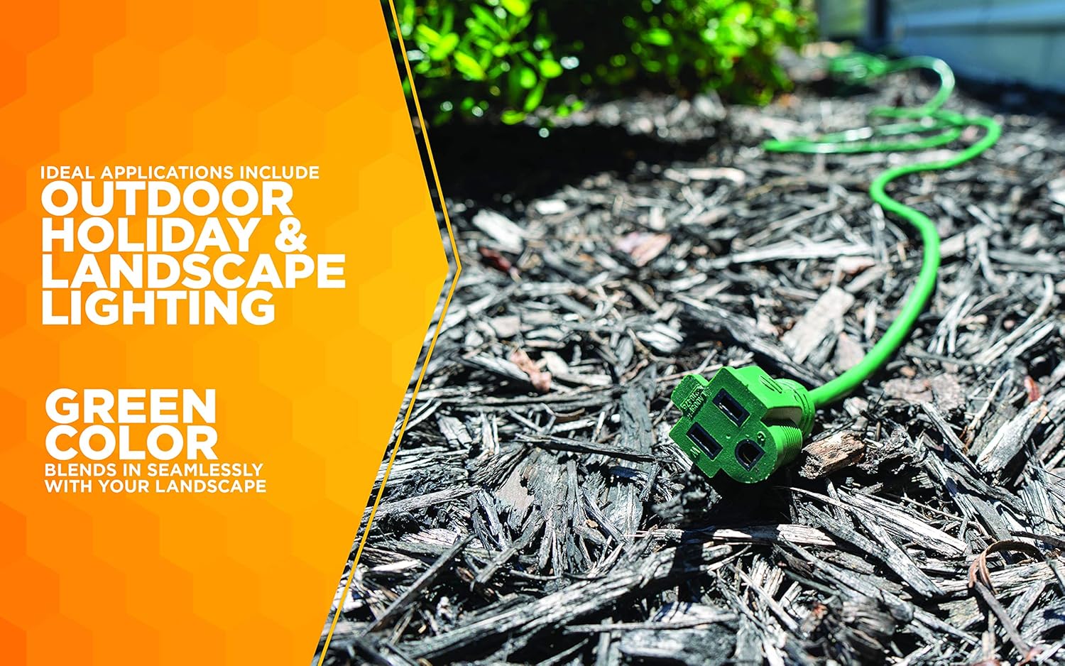 Coleman Cable 02356-05 40-Feet 16/3 Vinyl Landscape Outdoor Extension Cord, Green - - 