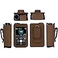 Fitted Leather Case with Screen Protector for Medtronic Minimed Insulin Pump (Minimed 630G / 640G / 650G / 670G / 770G / 780G) (Brown-A)