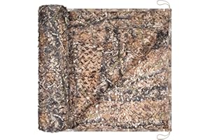 Camohute Camo Netting Camouflage Netting with Mesh Backing Military Camo Nets Sunshade Fence Tarp Net Lightweight Great for Duck Hunting Blind Shooting Photography