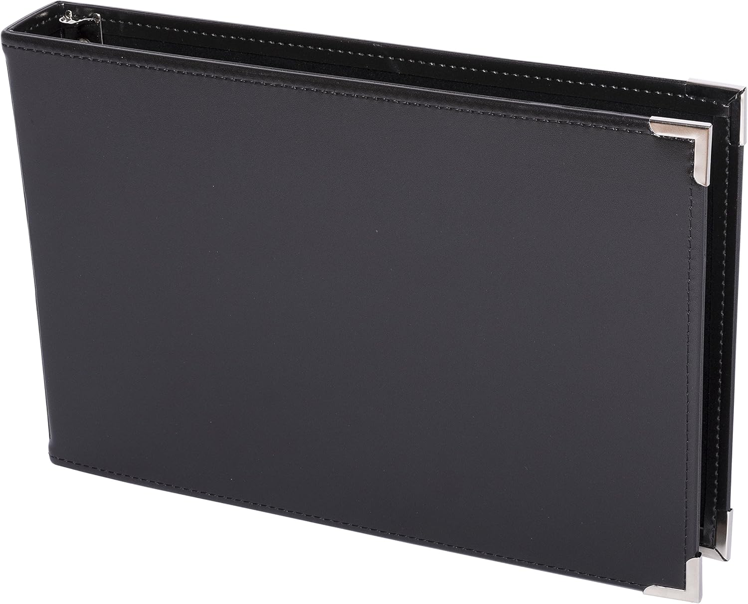 Premium 3UP 7 Ring Business Check Binder w/Zip Pouch (Black) : Office Products