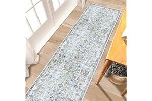 RUUGME Rugs for Bedroom Comfortable Vintage Area Rug Carpet,Thick No Smelling Runner Rug for Laundry Room,Hallway,Pantry,Office (Brown, 2' x 7' L)