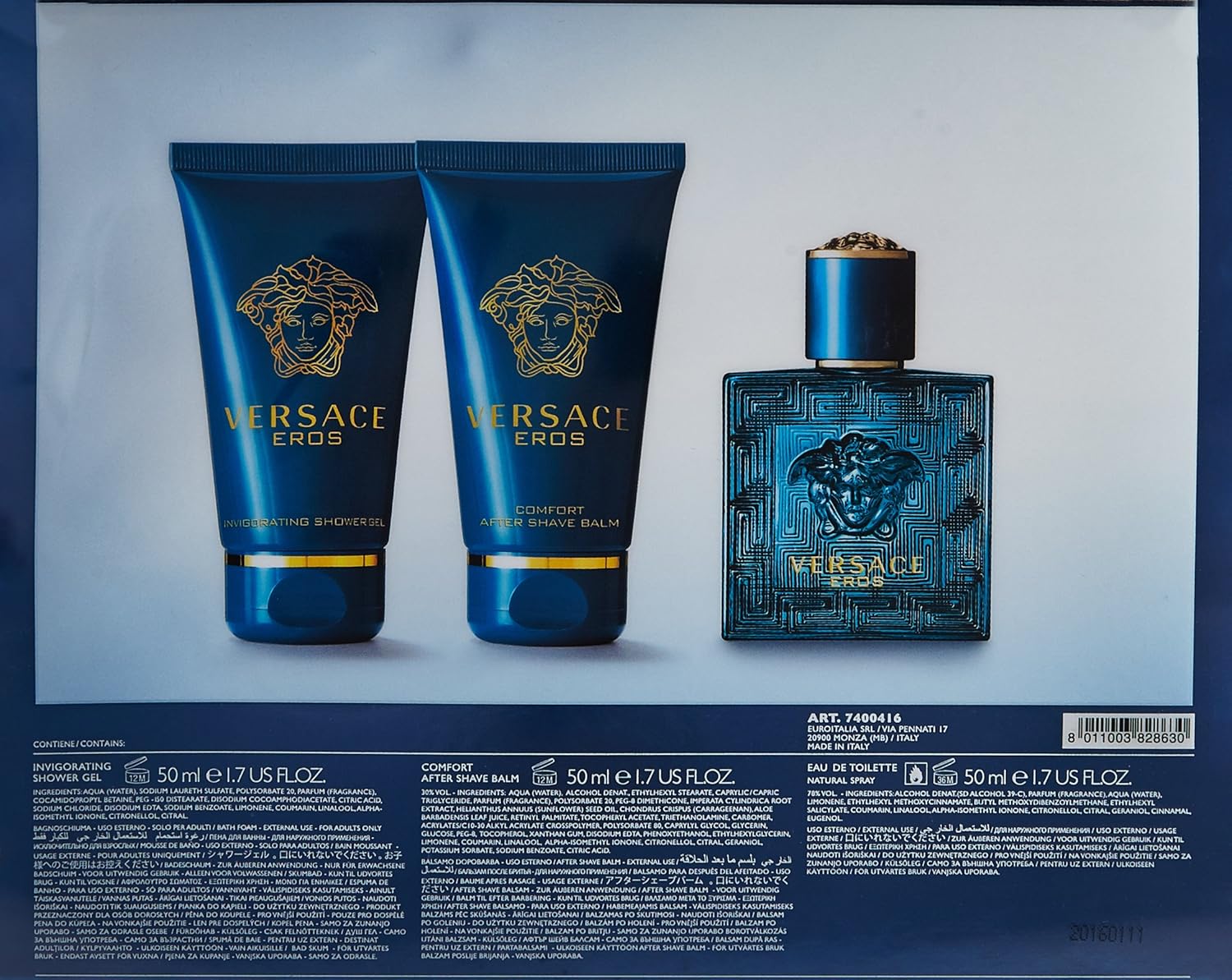 versace eros after shave lotion