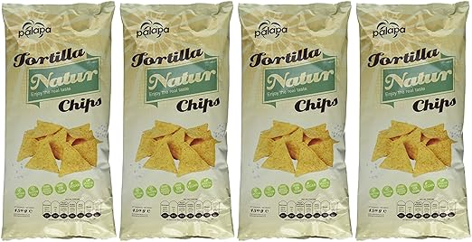 Palapa Tortilla Chips Natur 450 Gr Mexikanischen Kuche Ohne Konservierungsstoffe Hervorragender Geschmack Vegan Glutenfrei Amazon De Lebensmittel Getranke