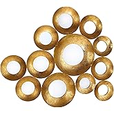 Tov Furniture Vivid Multi-Sized Beveled Frames Gold Mirror