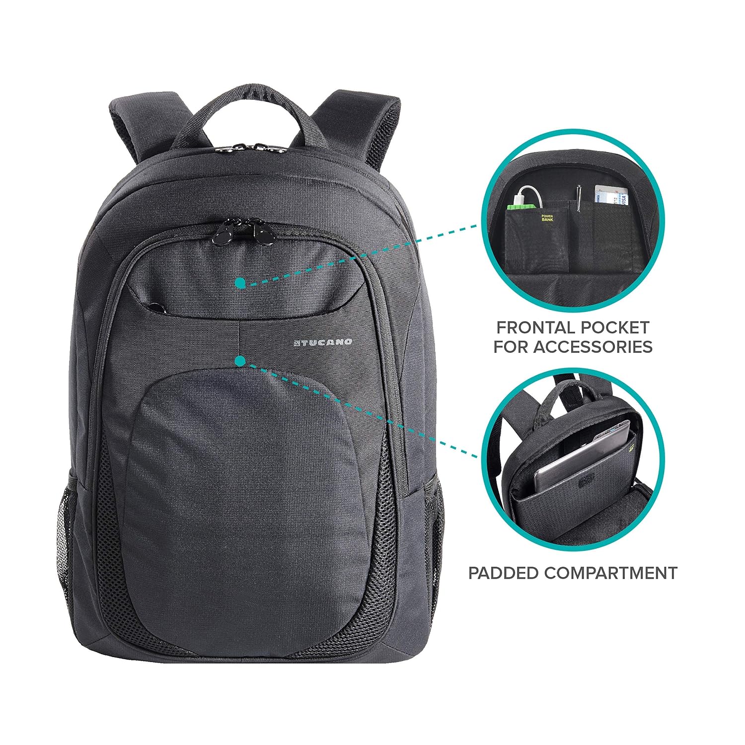 Zaini per PC portatili Tucano BKVAR Nero Vario Zaino per notebook 15.6 e  MacBook Pro 15 Retina farmaki.gr