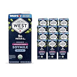 West Life Organic Soy Milk, Unsweetened Plain, Low
