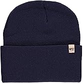 100% Merino Wool - Midweight Everyday Knit Cuff Beanie - Warm Winter Hat