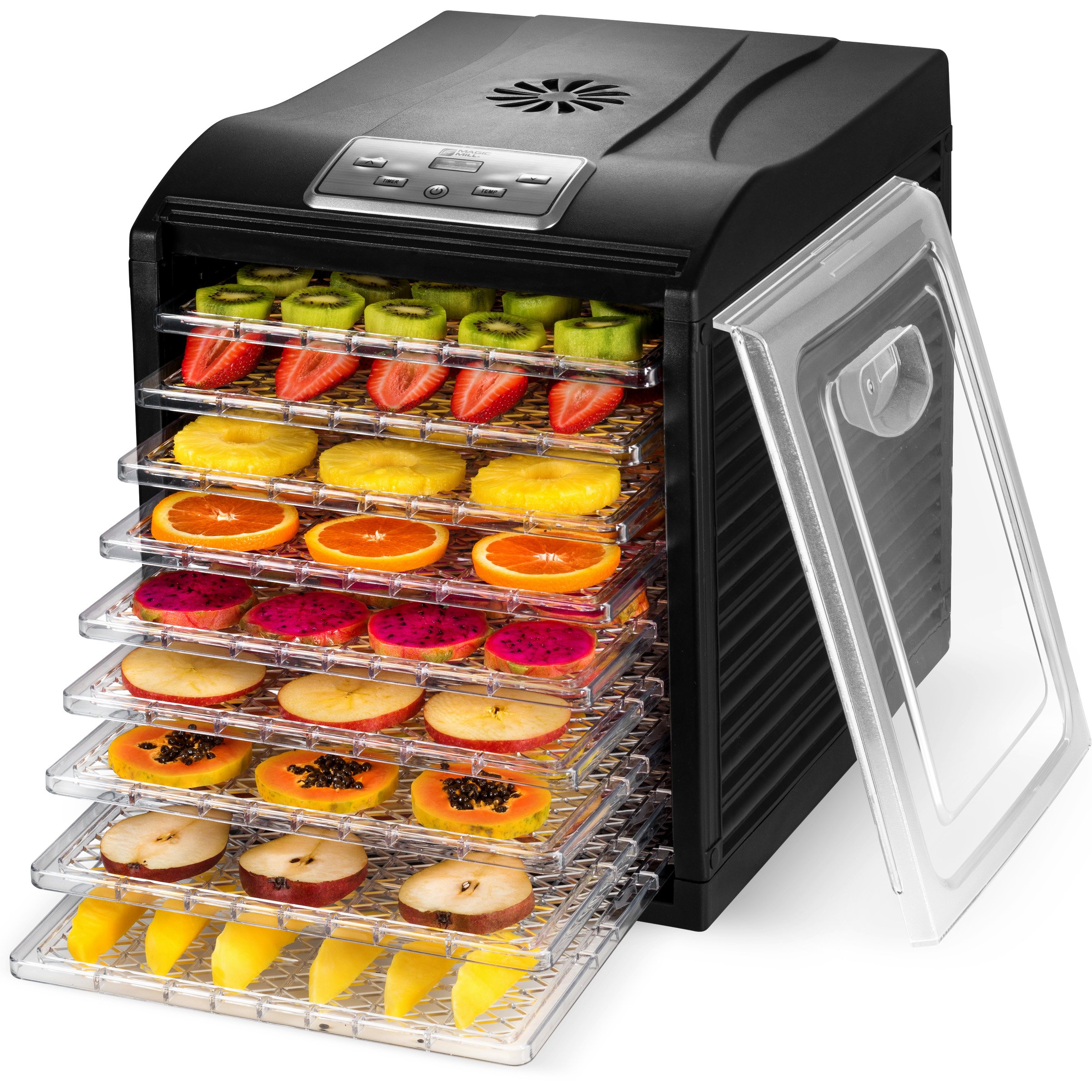 MAGIC MILL Professional Food Dehydrator, 9 Drying Racks MultiTier Food