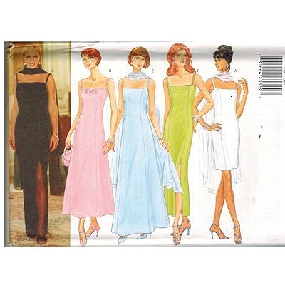 Buy 4937 Uncut Butterick Misses Sewing Pattern Scarf Dress Evening Wear Size 14 16 18 Online In Ukraine B06y4dz8x3
