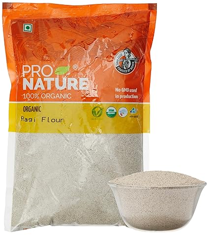 Pro Nature 100% Organic Ragi Flour, 500g