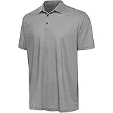 Antigua Men's Rings Polo, Moisture-Wicking Performance Golf Shirt with Micro Geo Pattern and Four-Way Stretch