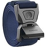 JUKMO Quick Release Tactical Belt, Military Work 1.5" Nylon Web Golf Belt with Heavy Duty Seatbelt Buckle
