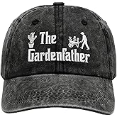Cutecrop Gardening Gifts for Men Embroidered Garden Father Baseball Cap Gifts Adjustable Black Bucket Breathable Baseball Hats