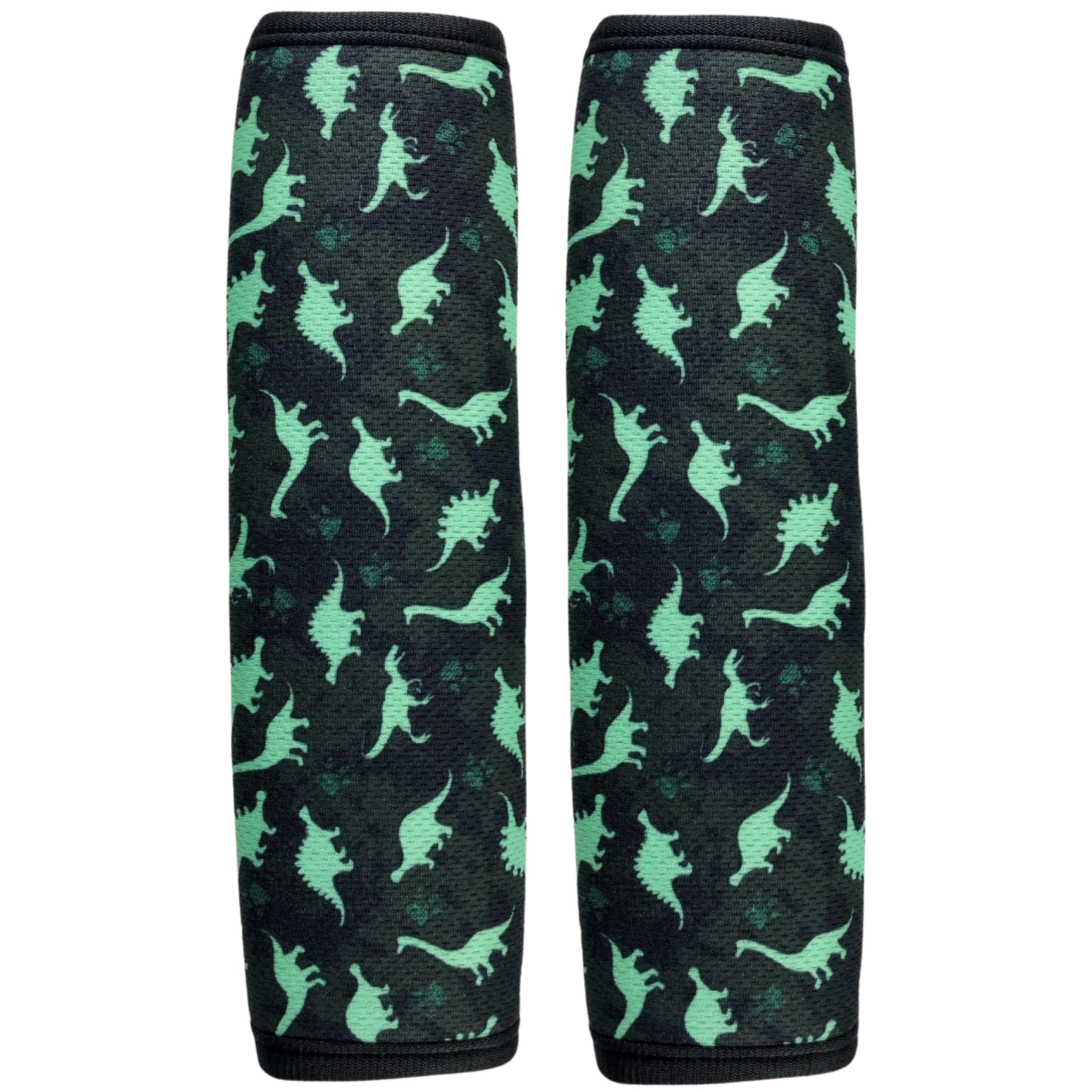 HECKBO 2X Kids Car Seat Belt Pads Seat Belt Protectors - Dinosaur - Seat Belt Pads for Kids and Babies- Ideal for Any Seat Belt Car Booster Seat Kids Bicycle