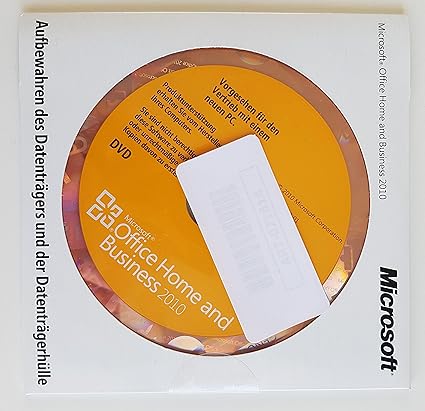 Microsoft Office 2010 Home and Business 32/64 Bit, OEM mit Datenträger, Deutsch