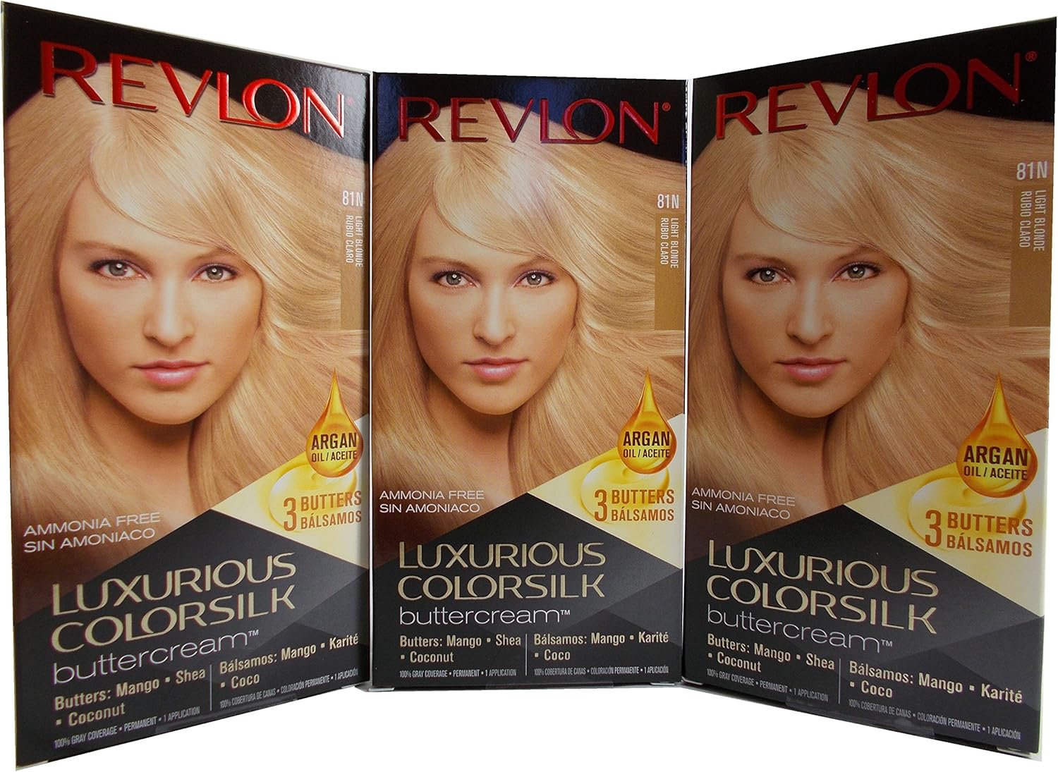 Revlon Luxurious Colorsilk Buttercream Hair Colour 81N Light Blonde