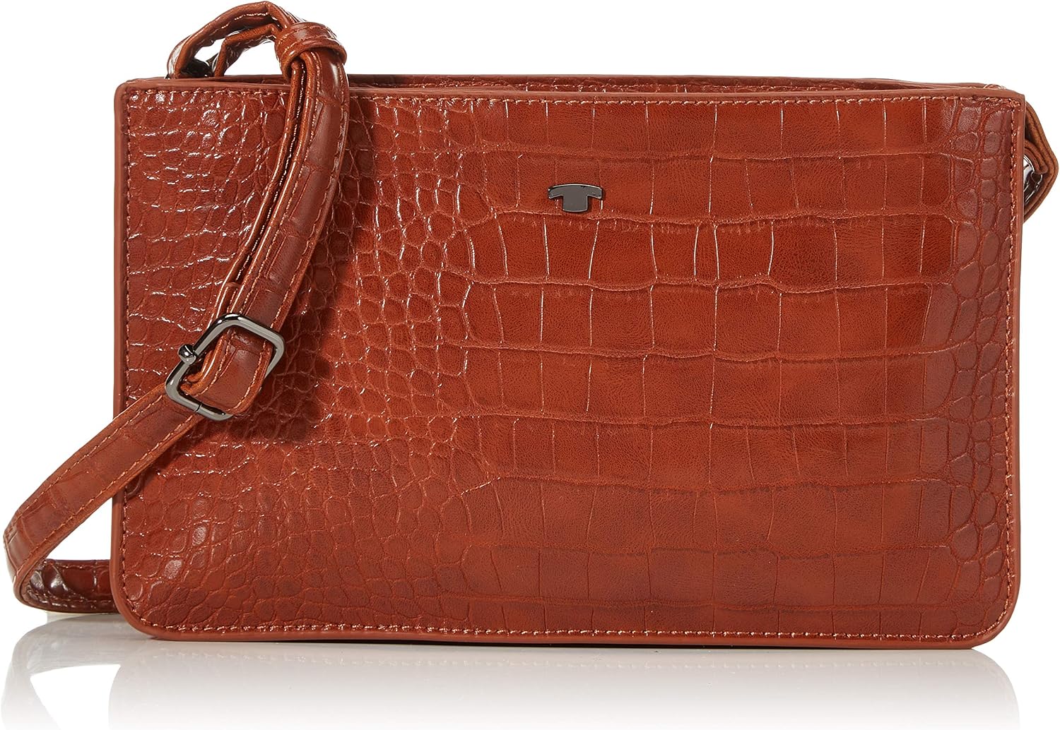 Tom Tailor Acc Women's Maris Shoulder Bag, Croco Brown, S