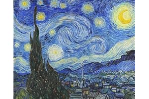 VeGuude Diamond Painting Kits for Adults, Van Gogh Starry Night Diamond Art for Beginner DIY Round 5D Paint with Diamonds Pictures Gem Full Drill Diamond Dots for Home Wall Decor Gifts 12x16inch