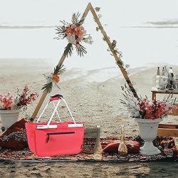 Picnic Basket, SIYUAN Collapsible Shopping Basket