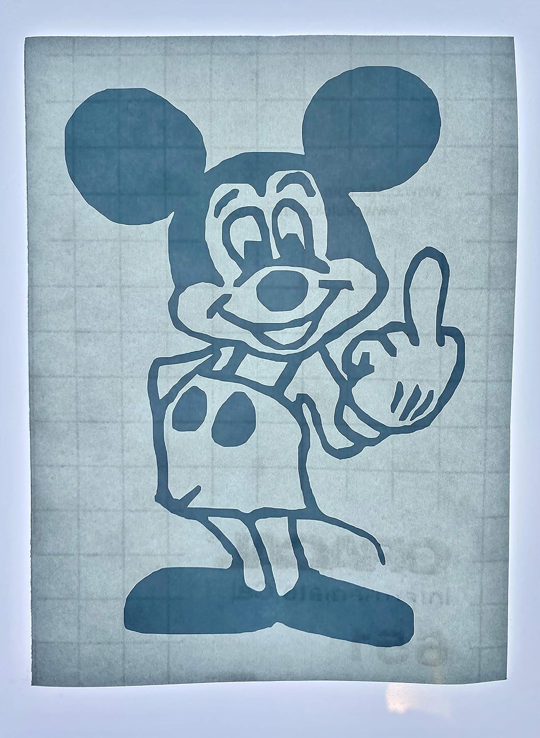 Amazon Com Mickey Mouse Holding Up Middle Finger White Vinyl Decal New Gift Handmade,Cute Manga Girl