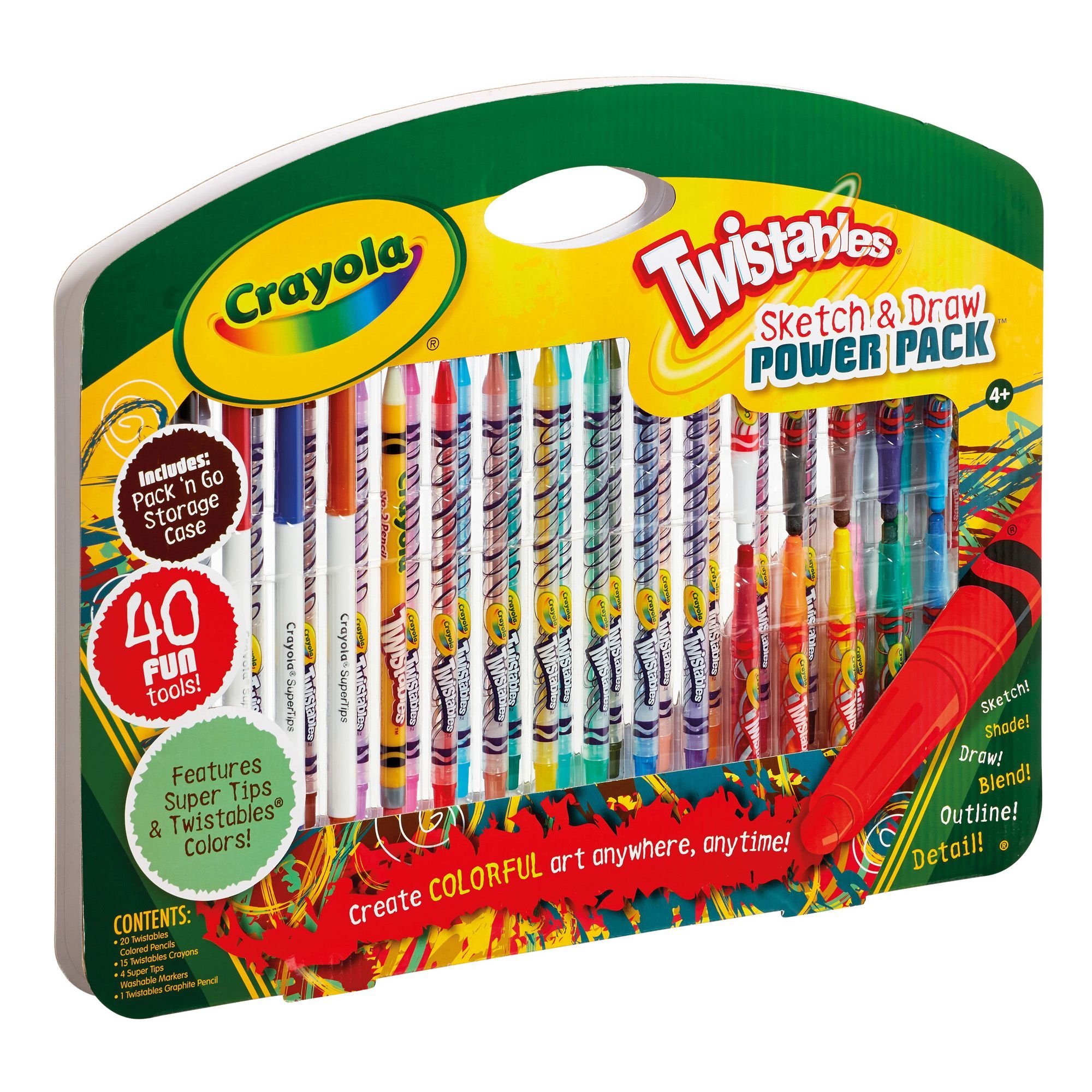CRAYOLA Twistables Sketch and Draw Power Pack (40 piece set)