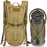 MARCHWAY Tactical Molle Hydration Pack Backpack with 3L TPU Water Bladder, Military Daypack for Cycling, Hiking, Running, Climbing, Hunting, Biking