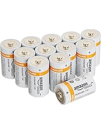 AmazonBasics D Cell Everyday Alkaline Batteries (12-Pack)