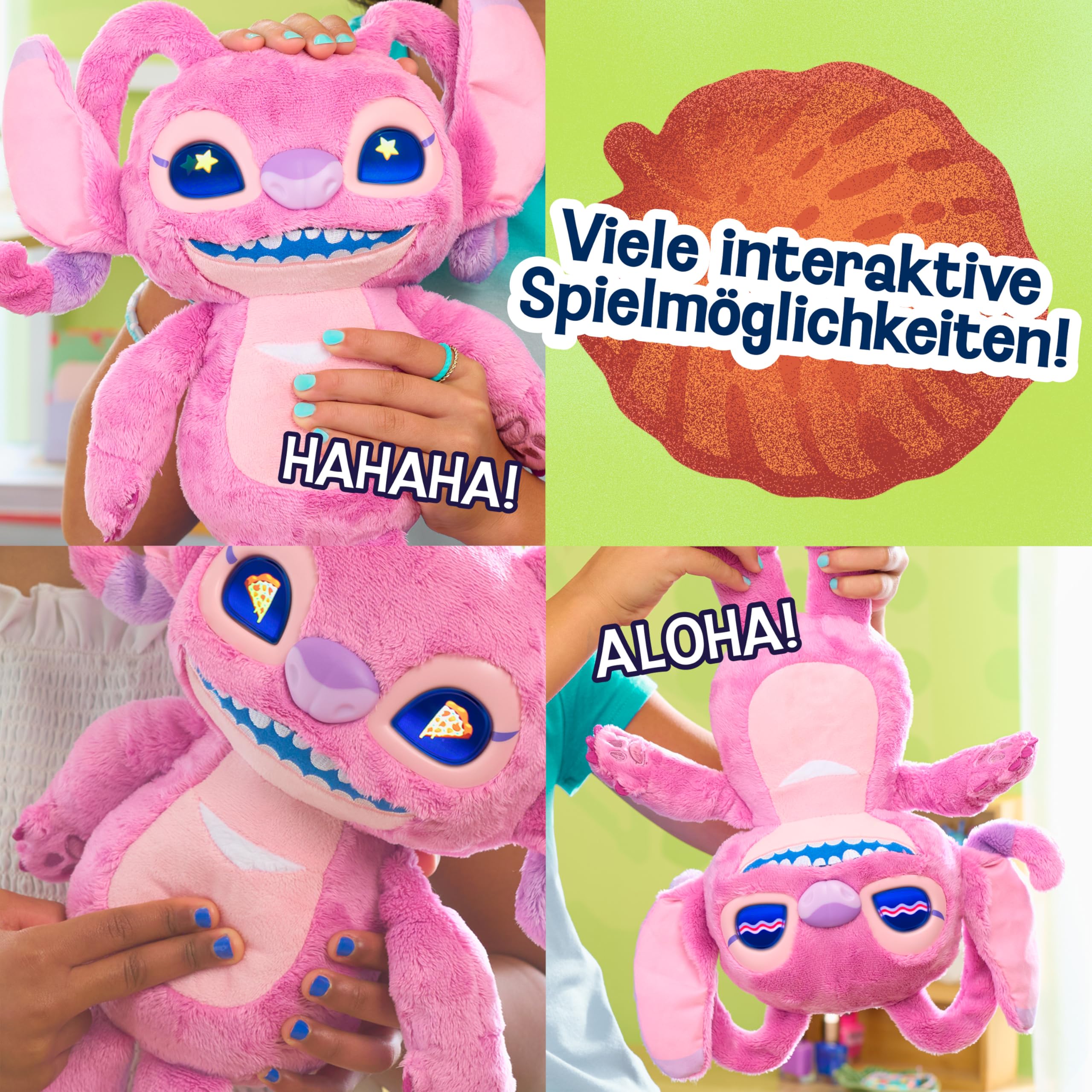 Just Play Disney Stitch Many Moods 34-cm Angel Interaktives Plüschtier, 50+ Sounds & Reaktionen, Spielzeug für Kinder ab 3 Jahren 3