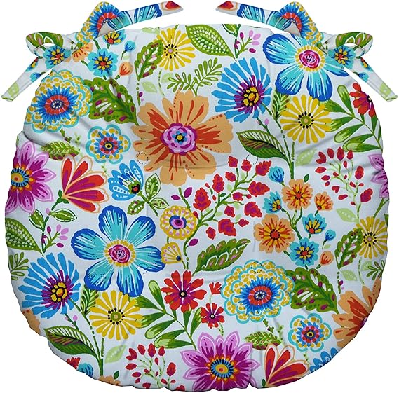 RSH Décor Indoor Outdoor Tufted Bistro Round Chair Seat