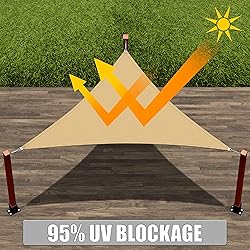 ShadeMart 10' x 10' x 14.1' Beige Right Triangle