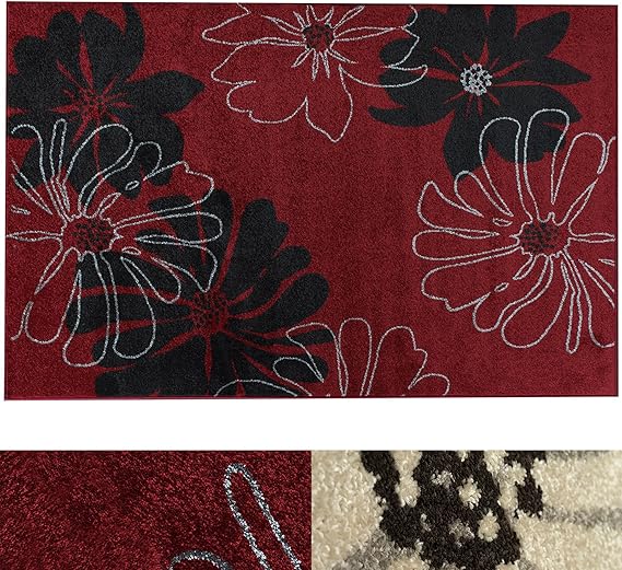 casa pura Design Teppich Marguerite | moderner Wohnzimmerteppich mit