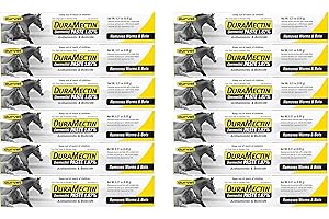 DURAMENCTIN Durvet Duramectin Equine Wormer Paste - 6 Tubes (1, Тwo Рack)