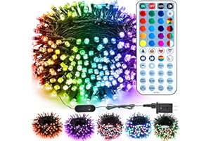 Brizled Color Changing Halloween Lights, 66ft 200 LED RGB Christmas Lights Music Sync, 120+ Modes Remote Dimmable Outdoor Christmas Light, Mini Tree Light Indoor Plugin for Xmas Halloween Party Decor
