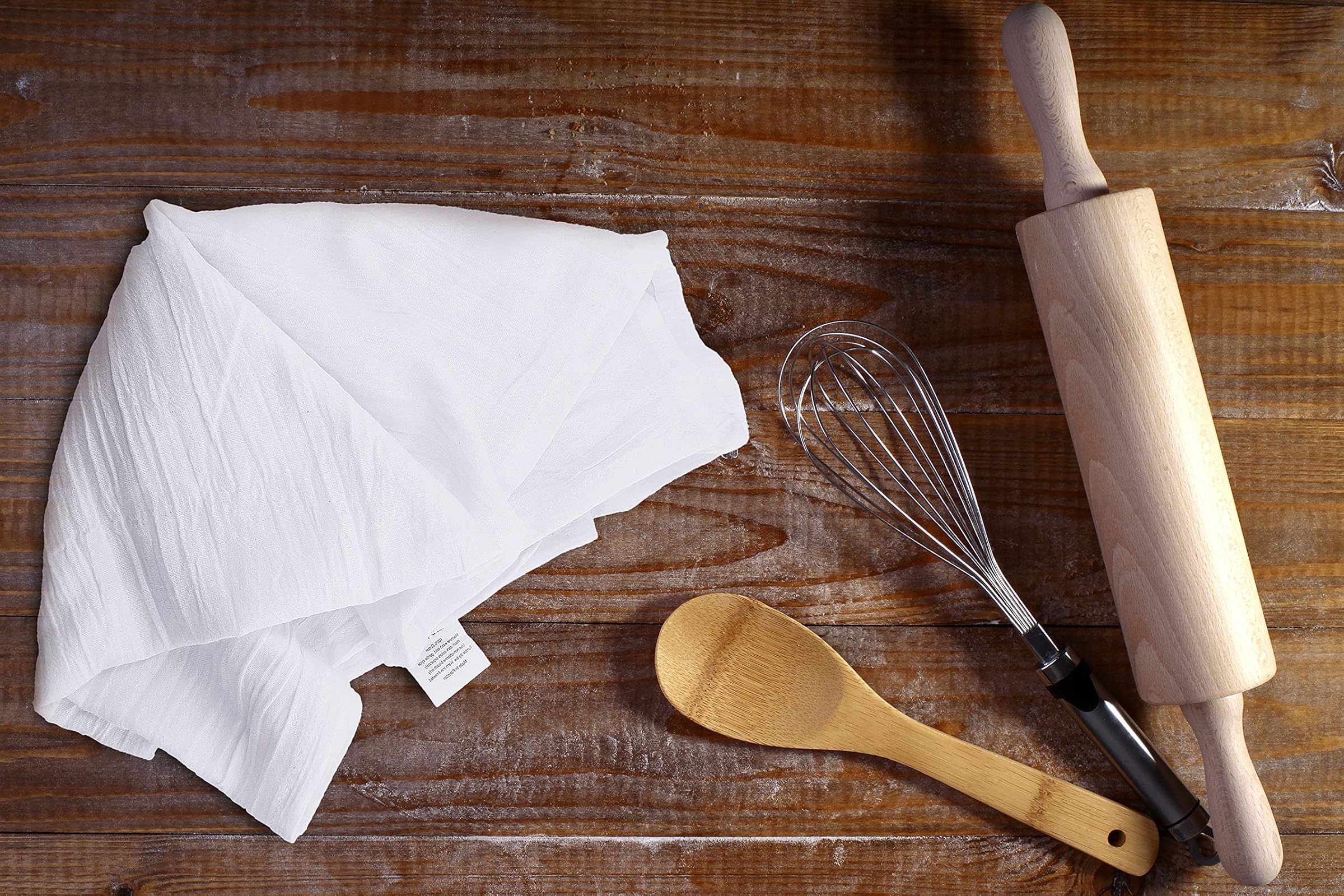 Utopia Kitchen - Pure Cotton Dish Cloth Kitchen Cloth (White, 28 x 28 Inches, 12 Pack)
