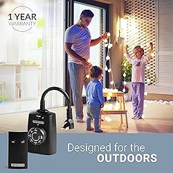 BLACK+DECKER Wireless Outdoor Timer Outlet with