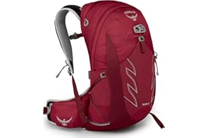 Osprey Talon 22L Men's Hiking Backpack with Hipbelt, Cosmic Red, S/M
