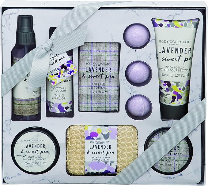 Lavender & Sweet Pea Luxury Bath Hamper Amazon.co.uk Beauty