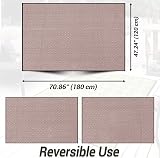 ARSUK Outdoor Plastic Rug 180x120 cm - Weatherproof & Lightweight view 2