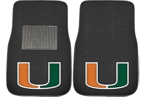 FANMATS NCAA Unisex-Adult 2-Piece Embroidered Team Logo Car Mat Set