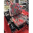 Durafit Seat Covers, Compatible with KIOTI CK,DK and NS Series Open Station Tractor, Grammar Suspension seat. Two Piece Vinyl seat, NO ARMREST.