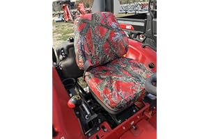 Durafit Seat Covers, Compatible with KIOTI CK,DK and NS Series Open Station Tractor, Grammar Suspension seat. Two Piece Vinyl seat, NO ARMREST.