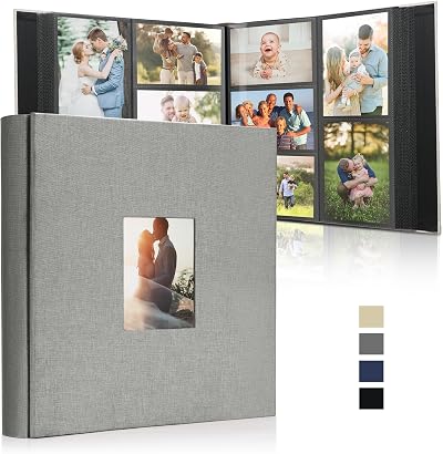 DazSpirit 6x4 Inch Photo Album 1000 Pockets Linen Cover Holds 10x15cm