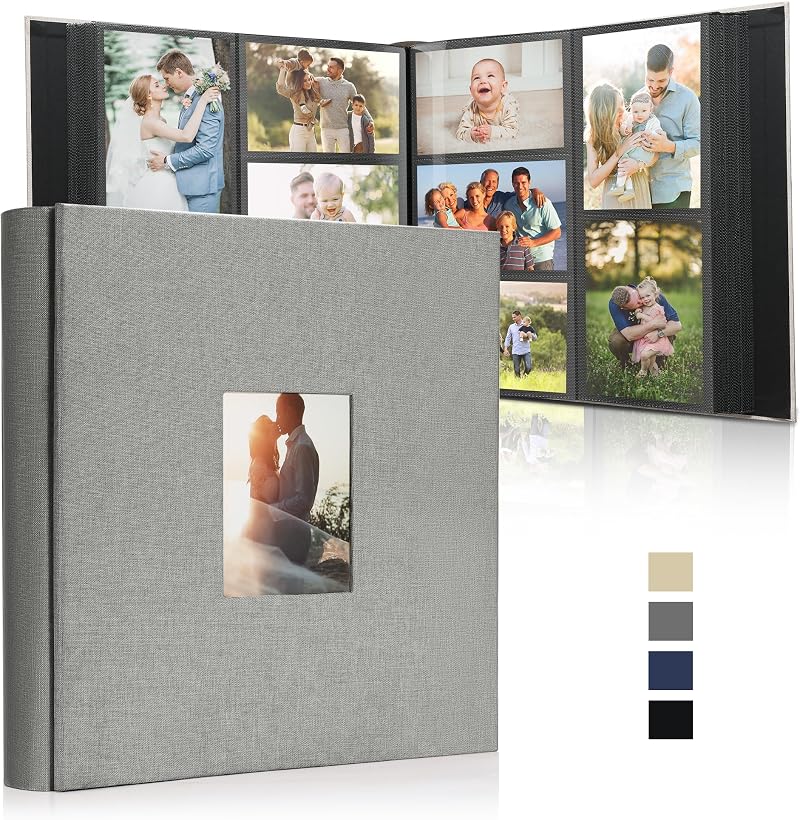 DazSpirit 6x4 Inch Photo Album 1000 Pockets Linen Cover Holds 10x15cm