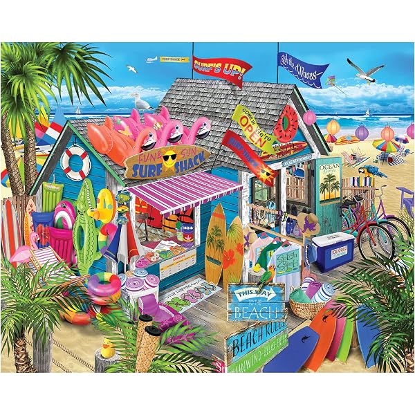 White Mountain Puzzles „Summer Breeze“ – 1000 Teile, Fertig 61x76 Cm, Premium-Puzzle Aus Den USA