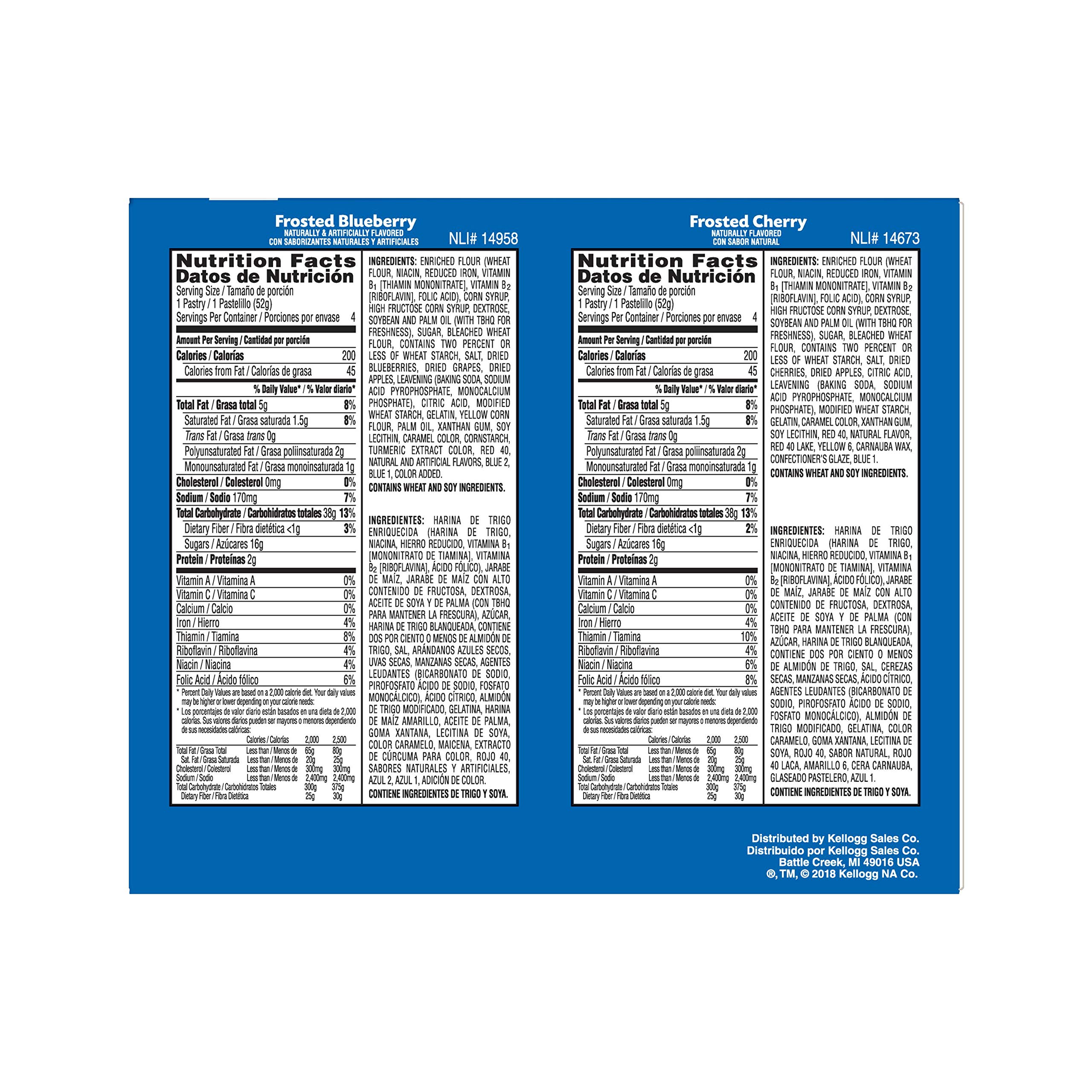 Pop-Tarts Breakfast Toaster Pastries, Flavored Variety Pack, Frosted Strawberry, Frosted Blueberry, Frosted Cherry, 22 oz (12 Count) - Image 9