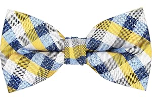 OCIA Men's Fun Pattern Pre-Tied Bow Tie Animal Music Plaid Floral Bowtie for Mens Boys