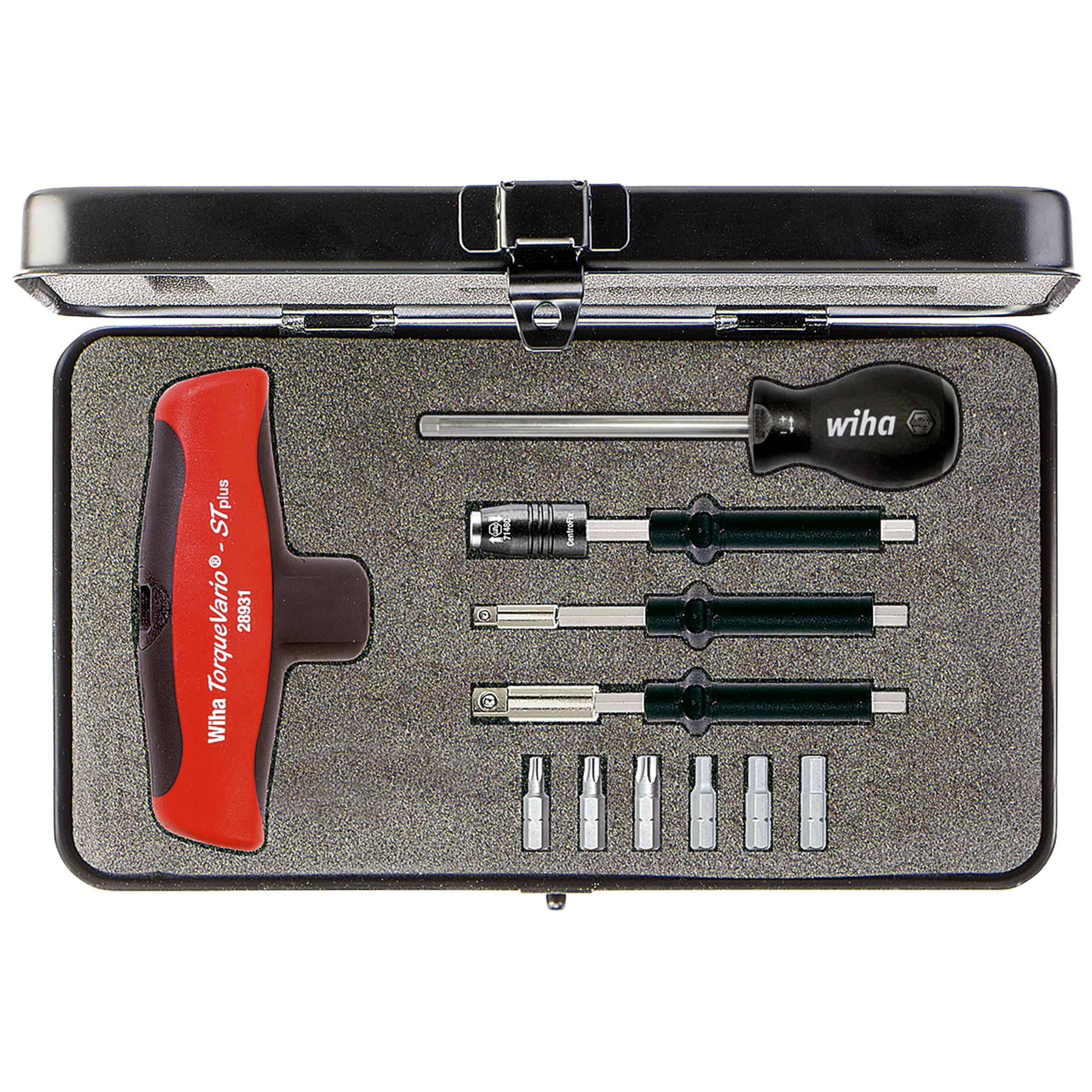 Wiha 2893S01 TorqueVario-S T 5-14 Nm, Schwarz