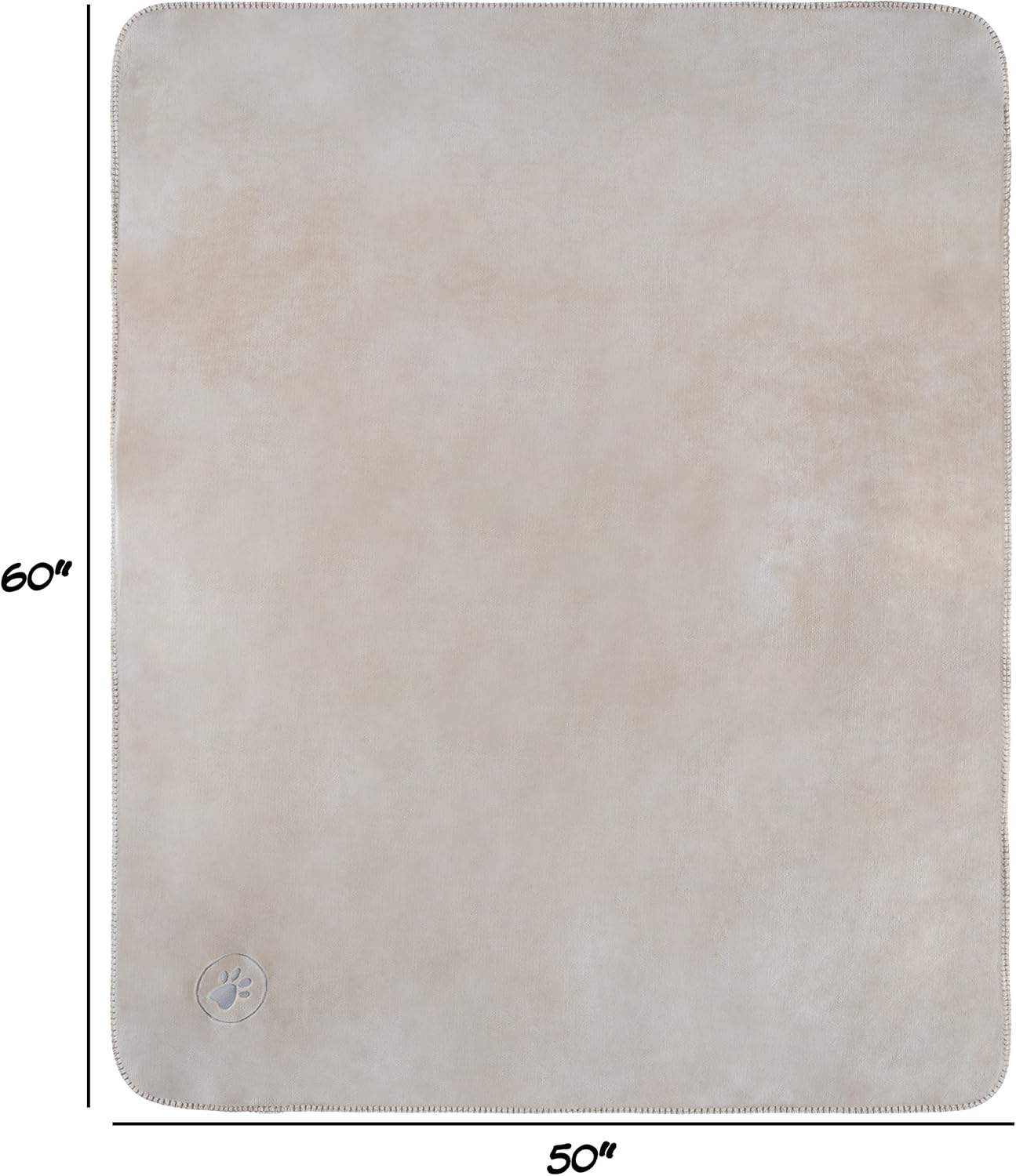 Waterproof Pet Blanket-50”x60” Soft Plush Throw Protects Couch, Chairs, Car, or Bed from Spills, Stains, or Pet Fur-Machine Washable by Petmaker (Tan) : Pet Supplies